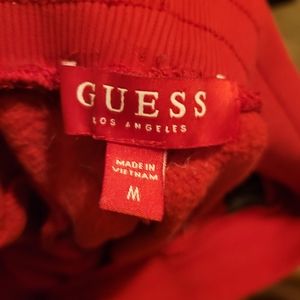 Guess red sweatpants